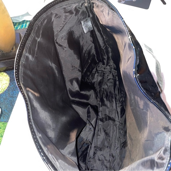 Jimmy Choo Black and Silver Glossy Tote Bag - Picture 6 of 9